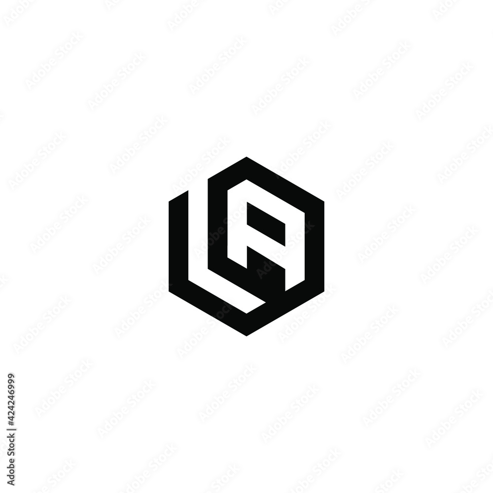 initial LA logo design initial LA logo design