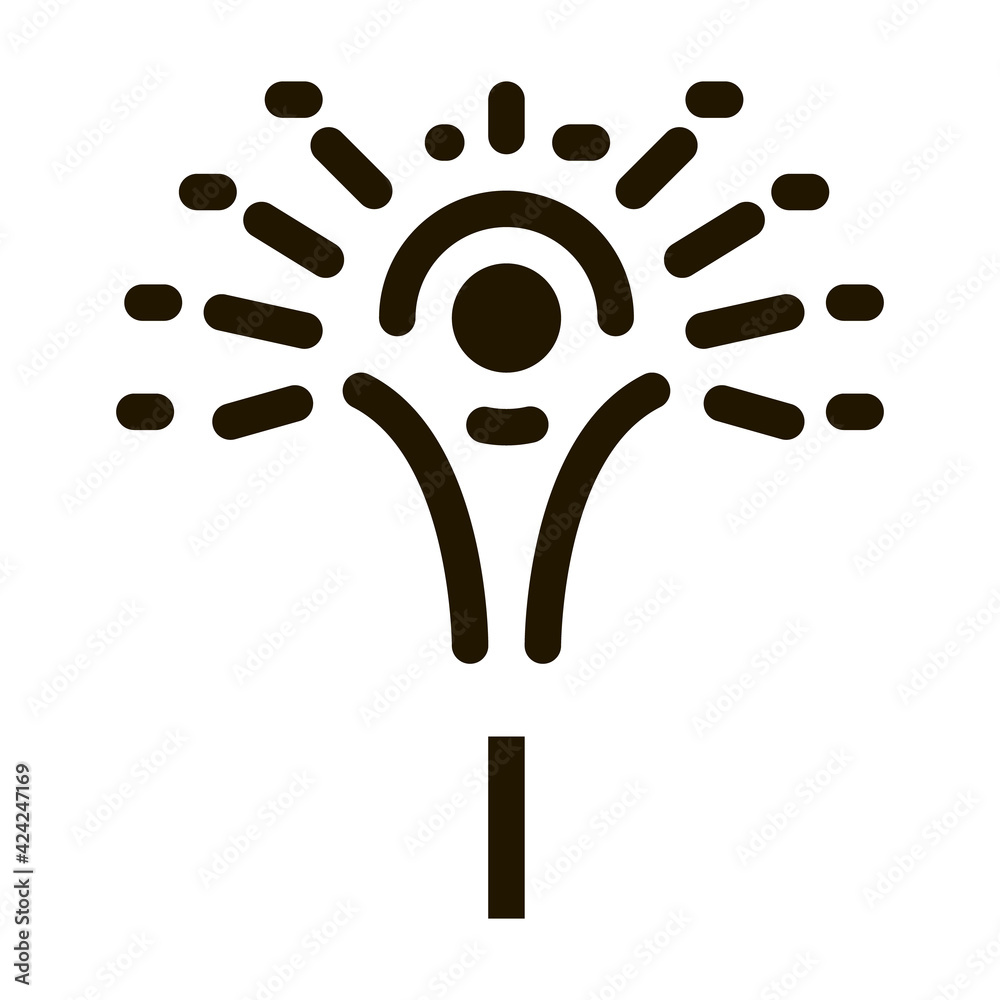 sparkling firework glyph icon vector. sparkling firework sign. isolated symbol illustration sparkling firework glyph icon vector. sparkling firework sign. isolated symbol illustration