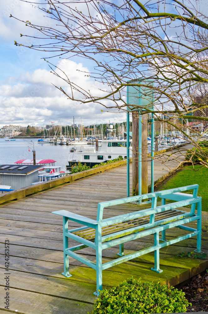 Sea walk at the Sutcliff Park on Granville Island in Downtown of Vancouver, Canada. Sea walk at the Sutcliff Park on Granville Island in Downtown of Vancouver, Canada.