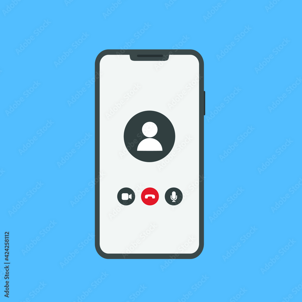 Smartphone with gold coin and button on screen. Donate online concept. Vector illustration