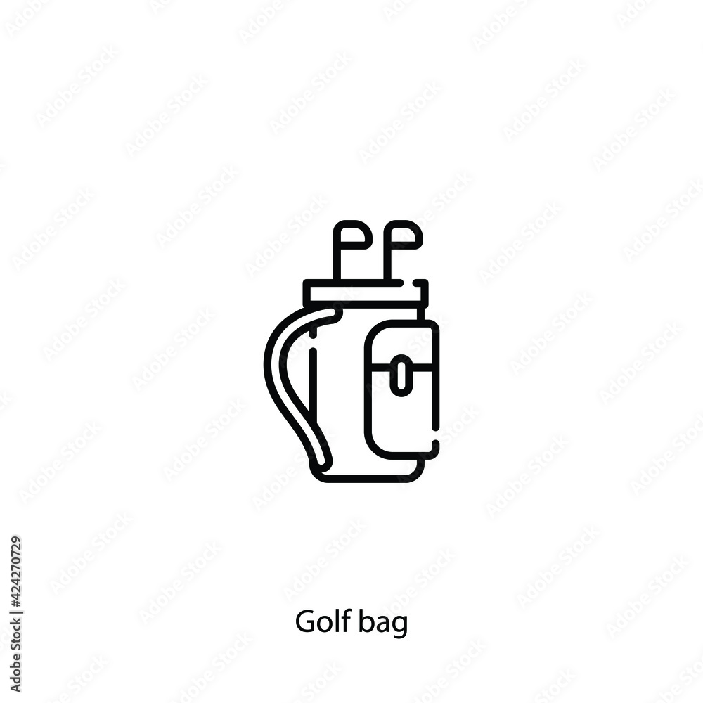 golf bag icon vector sign symbol golf bag icon vector sign symbol