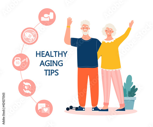 Healthy aging concept