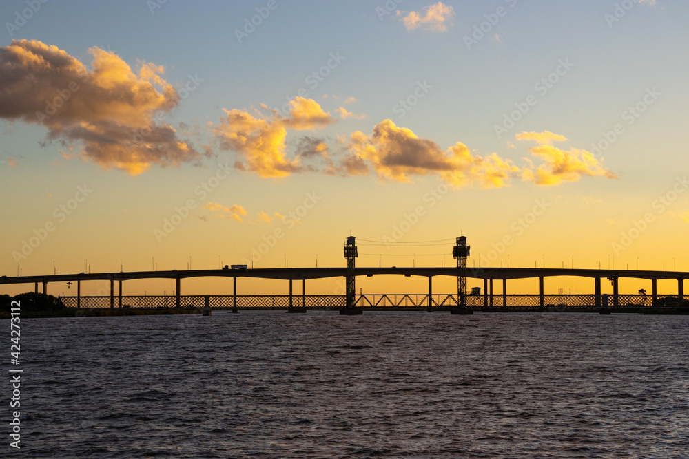 sunset on the pier