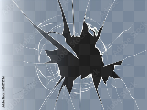 Broken glass.