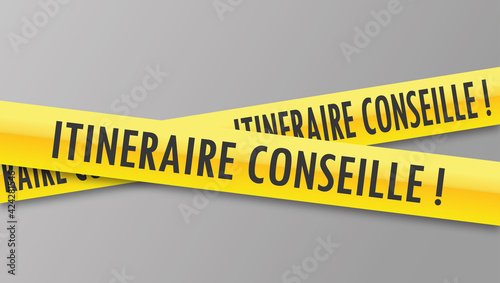 Logo itinéraire conseillé.
