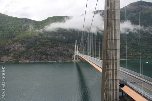 Bridge over fjord in Norway