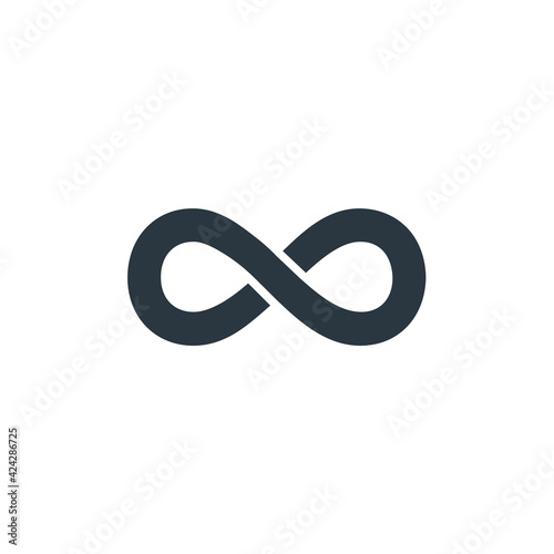 The infinity icon. Infinity symbol. Stock Vector illustration isolated on white background.