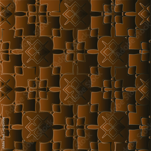  Patterns with black-and-brown-and-white gradient Abstract background.
