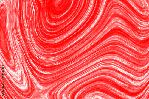 Red and white liquid texture abstract background vector