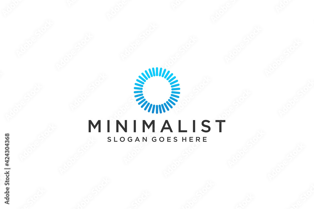 Abstract Initial Letter O Logo. Usable for Business, Technology and Branding Logos. Flat Vector Logo Design Template Element.