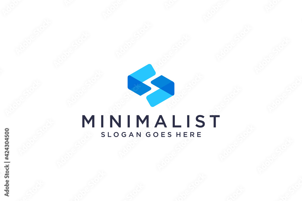 Abstract Initial Letter S Logo. Usable for Business, Technology and Branding Logos. Flat Vector Logo Design Template Element. Abstract Initial Letter S Logo. Usable for Business, Technology and Branding Logos. Flat Vector Logo Design Template Element.