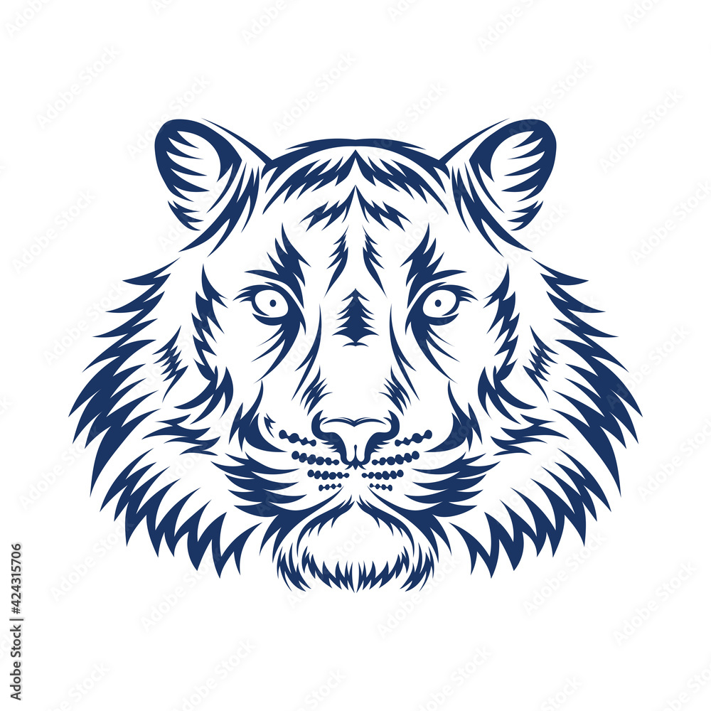 Tiger face logo