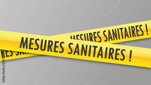 Logo mesures sanitaires.