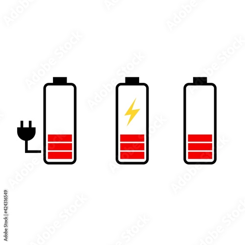 battery icon illustration vector, can be used for web and design.