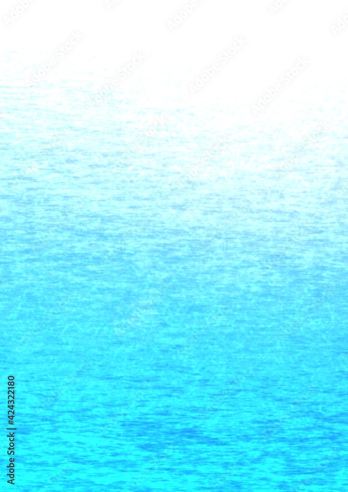 Obraz premium 光が差す穏やかな水面のイラスト no.10