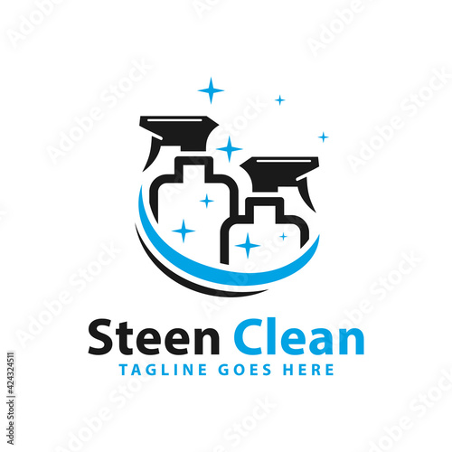 cleaning spray tool logo