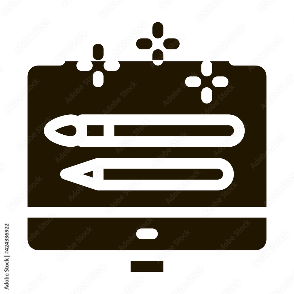 front end design glyph icon vector. front end design sign. isolated symbol illustration front end design glyph icon vector. front end design sign. isolated symbol illustration