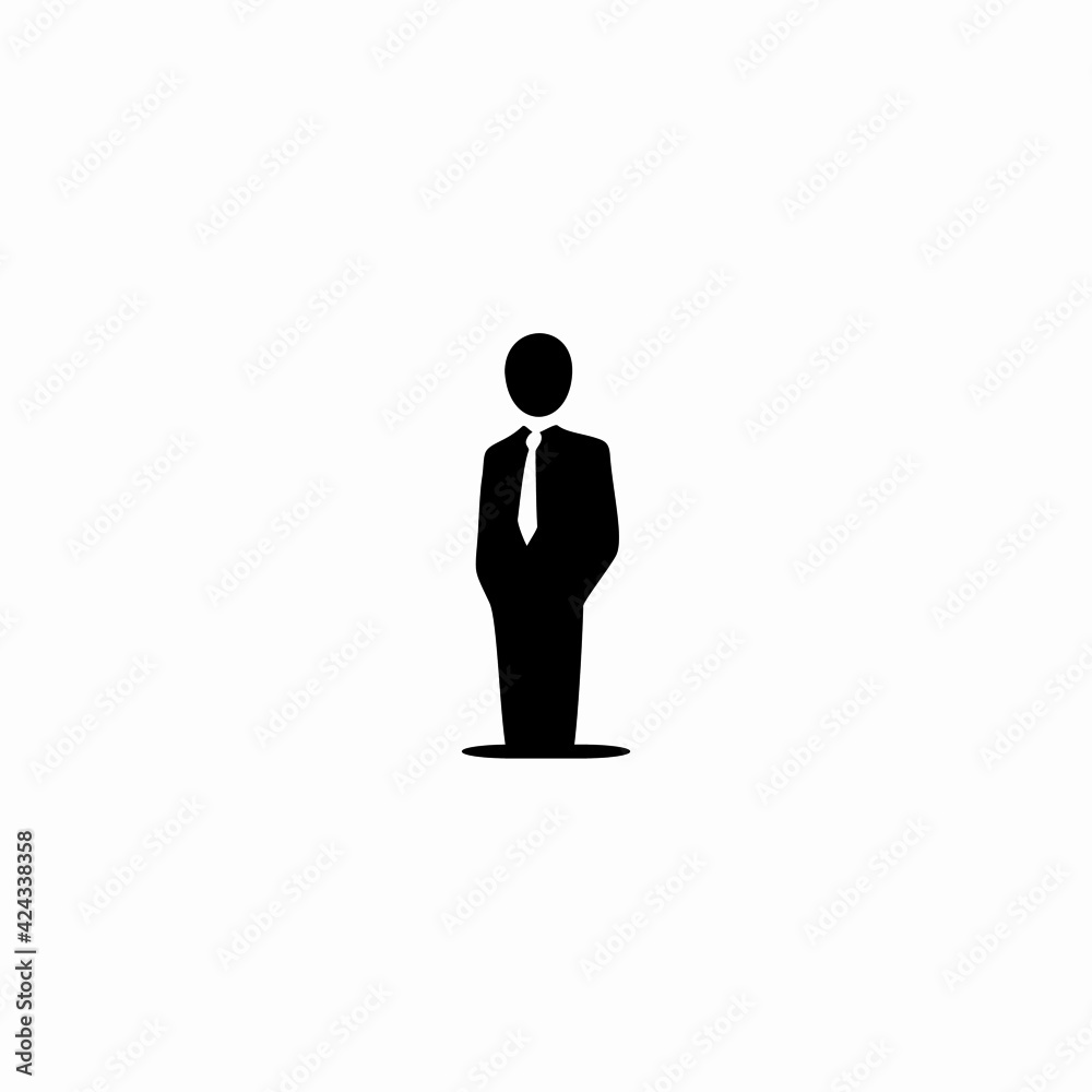 letter i and business man vector logo illustration letter i and business man vector logo illustration