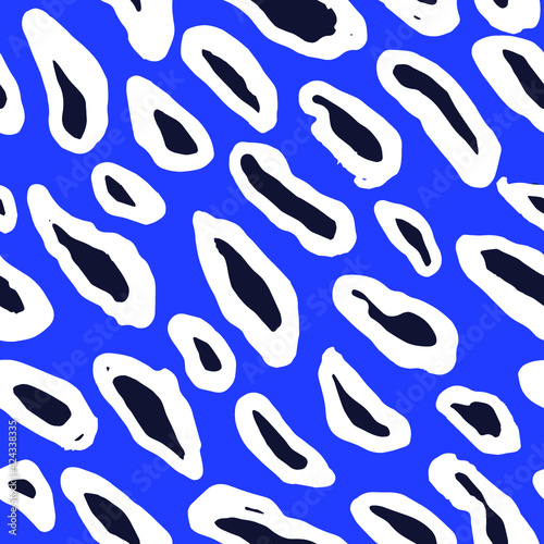 Seamless Leopard Pattern. Colorful Animal Skin Print. Spotted animal illustration. Vector Jungle Design.