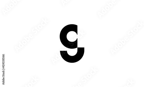letter CG GC Logo Design Vector Template