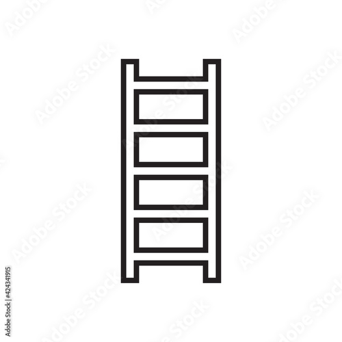 Ladder  construction  building icon vector image