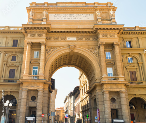 Piazza della Repubblica, Florence, Italy photo