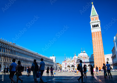 Piazza San Marco with the Basilica of Saint Mark in Venice, Italy