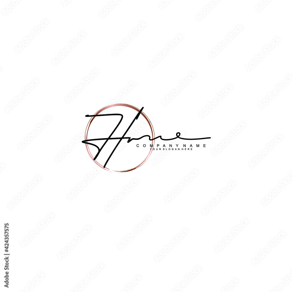 HR Initials handwritten minimalistic logo template vector HR Initials handwritten minimalistic logo template vector