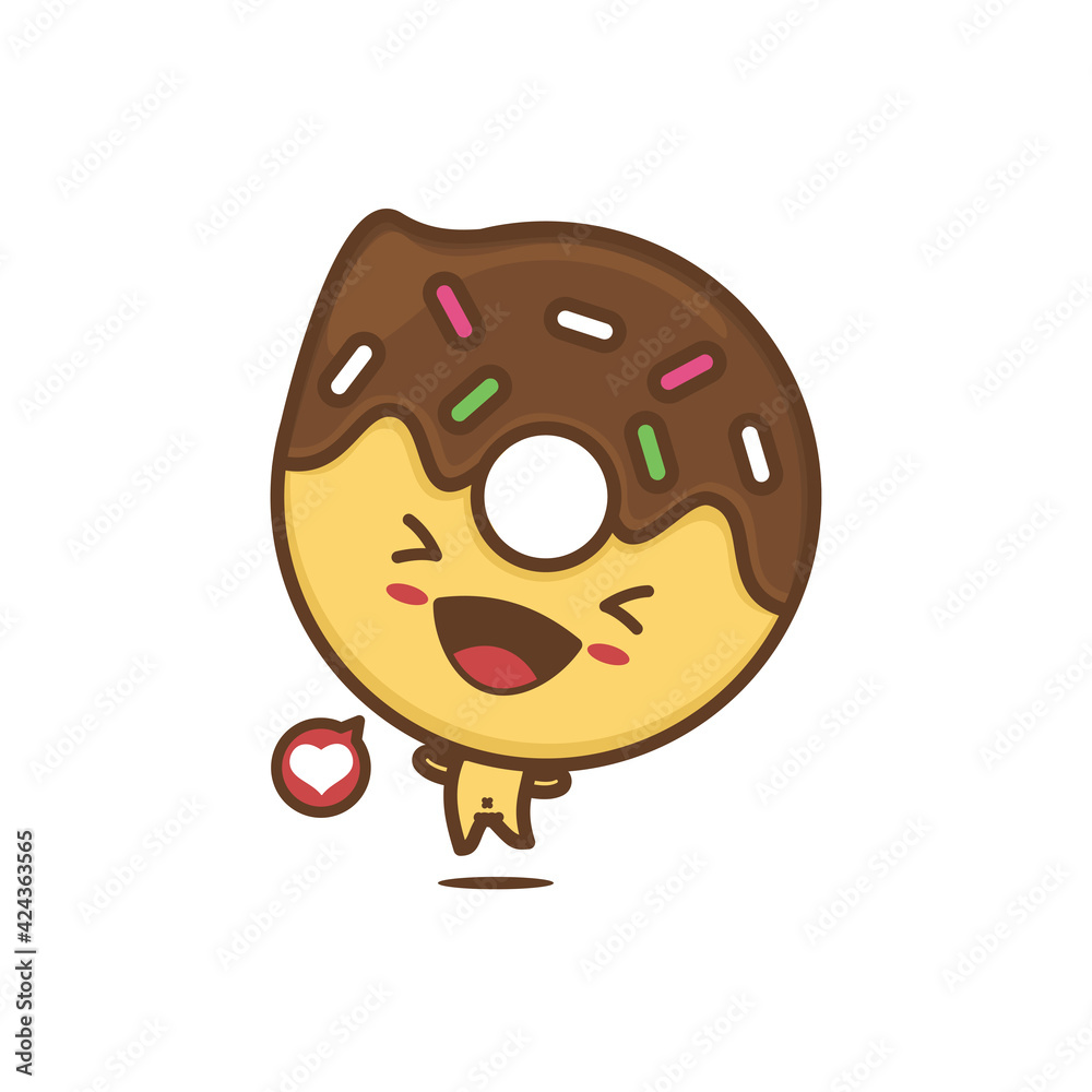 cute donuts characters