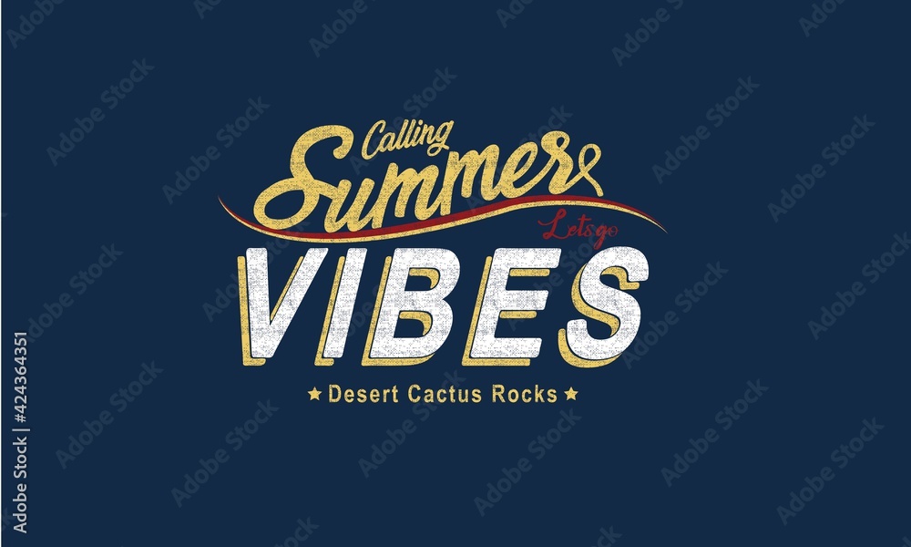 Summer vibe grunge Tee shirt design -5