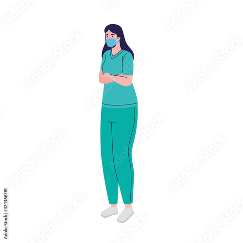 female doctor standing