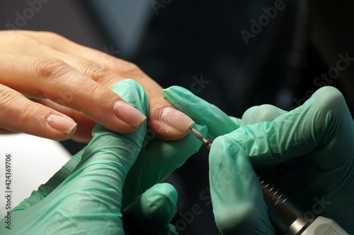 Master Hardware Manicure Shapes Nails And Cuticles Close Up © Natalia