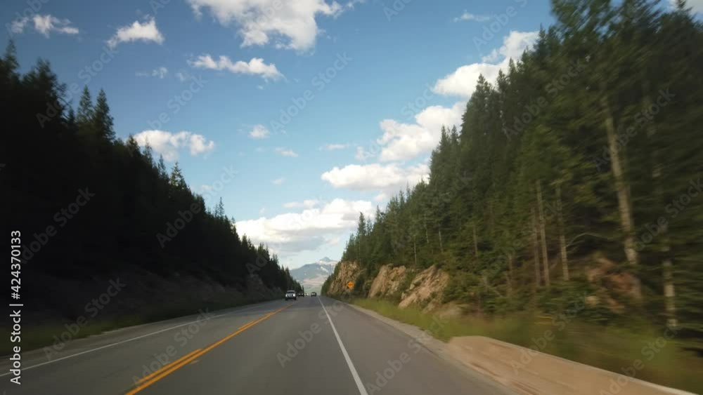 Gimbal Driving in British Columbia, Canada during a summer afternoon Gimbal Driving in British Columbia, Canada during a summer afternoon