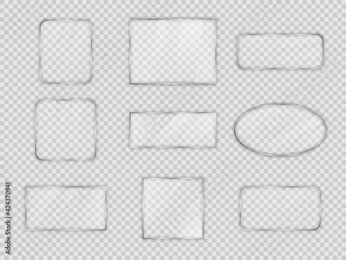Set of vector glass plates