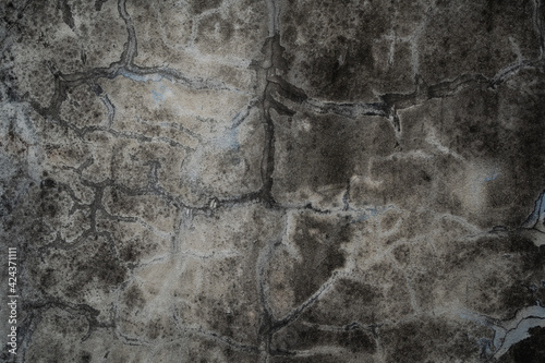 old concrete wall with stain and crack texture background