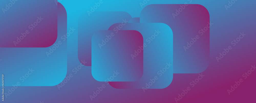 Square shapes composition geometric abstract background. 3D shadow effects and fluid gradients. Modern overlapping forms Square shapes composition geometric abstract background. 3D shadow effects and fluid gradients. Modern overlapping forms