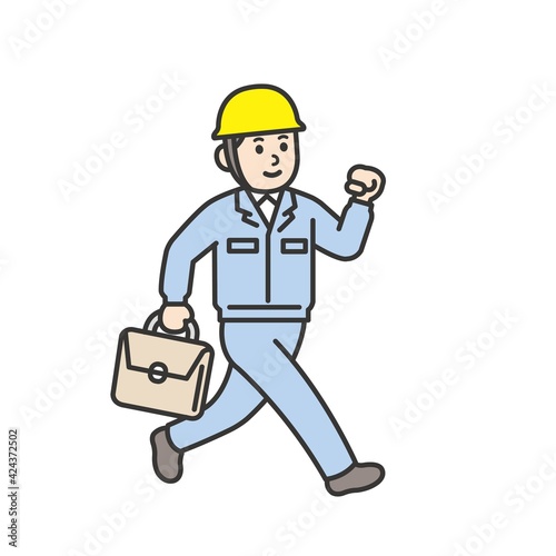 工事現場で作業をしている人たち