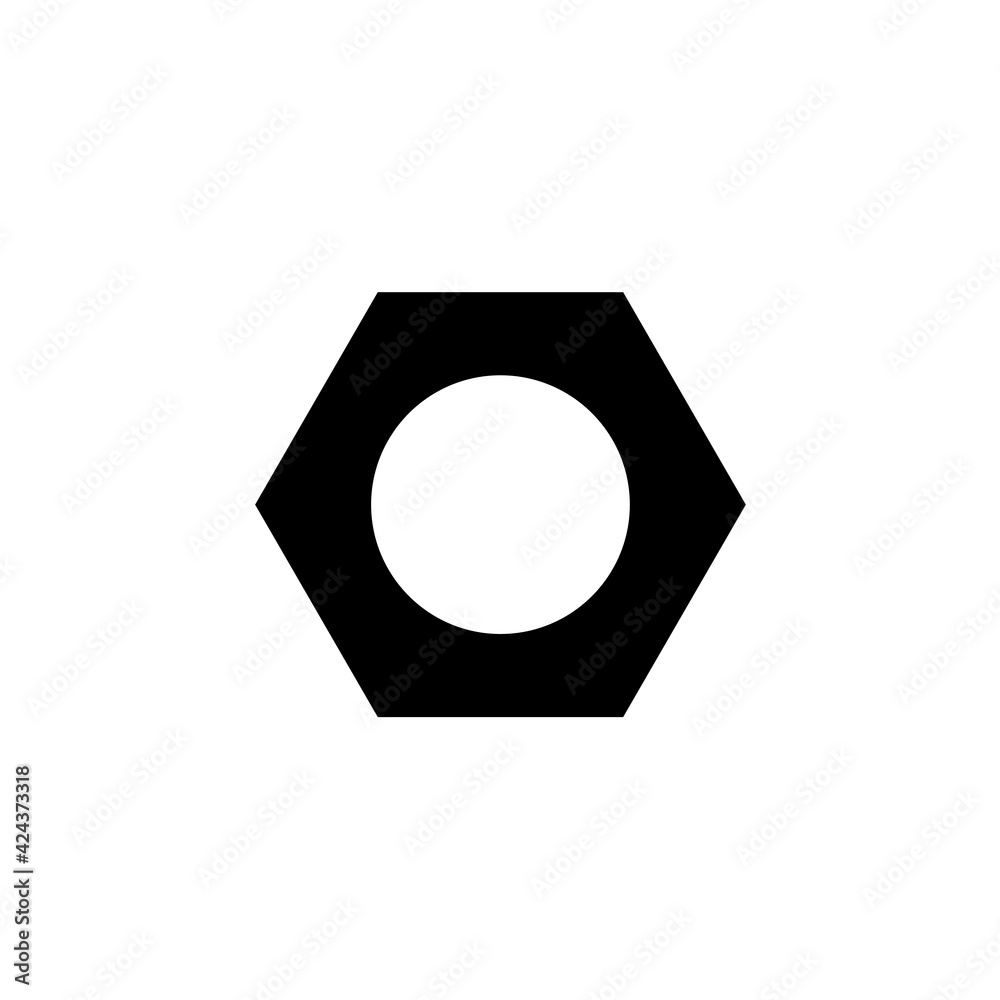 nut Icon illustration on white background nut Icon illustration on white background