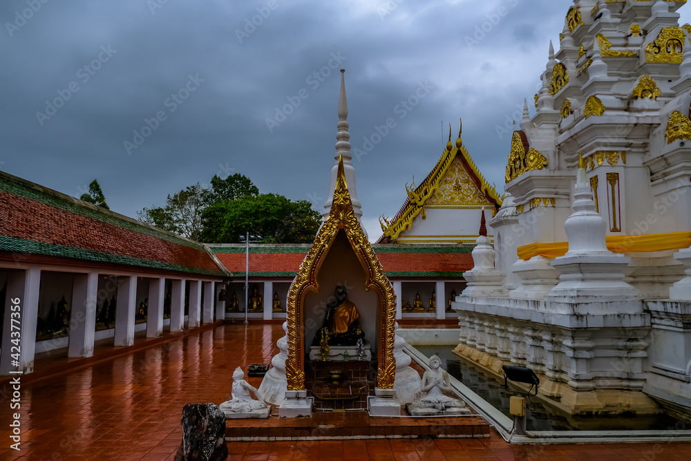 Wat Borommathat Chaiya.Old temple in Surat Thani Province, Thailand