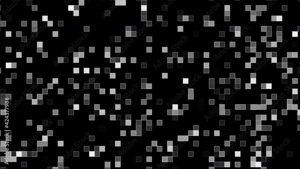 Pixel block tracery for creative 3d render shapes. Digital square tiles in futuristic chaotic presentation space. Brick elements of textural minimalistic design in modern style. Pixel block tracery for creative 3d render shapes. Digital square tiles in futuristic chaotic presentation space. Brick elements of textural minimalistic design in modern style.