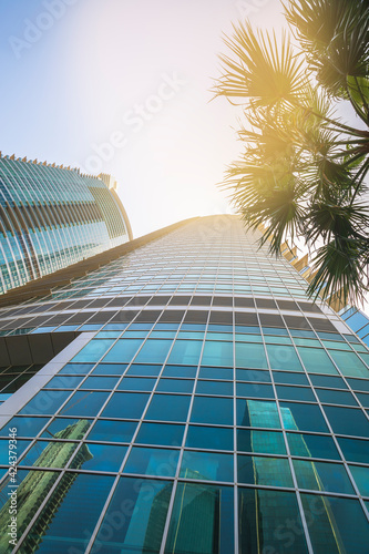 View of the skyscraper from...