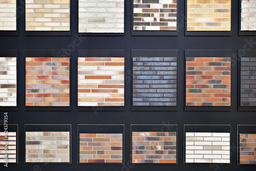 Brick decorative wall panels on store