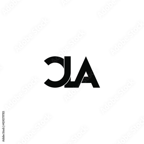 cla letter original monogram logo design