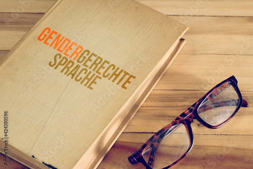 Obraz na płótnie Ein Buch über Gender Sprache