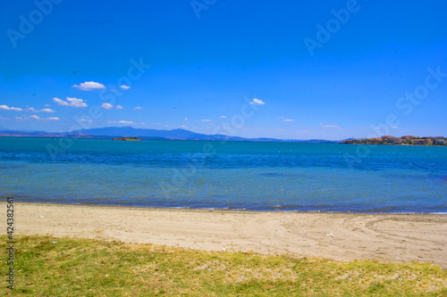 beautiful beach in the summer in agean sea  Turkey