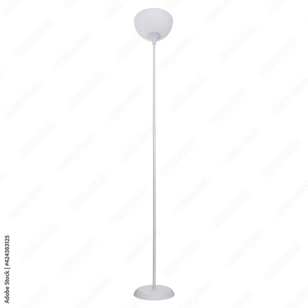 Floor lamp, isolated on white background.