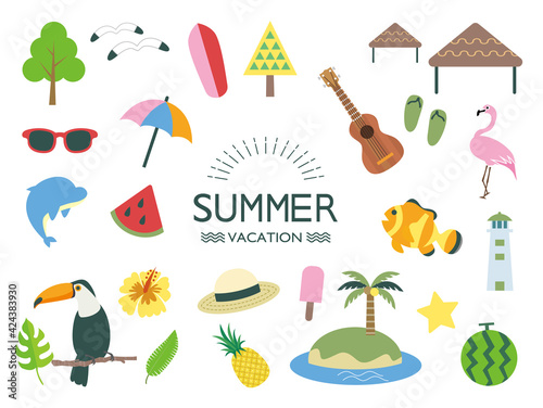 サマーバケーション　イラスト