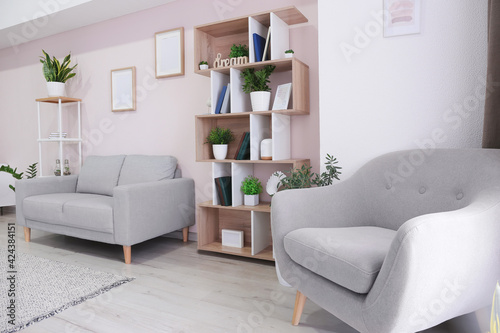 Modern living room interior...