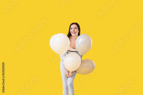 Beautiful young woman with ...