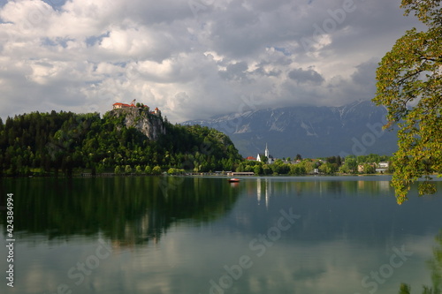 Fototapeta Naklejka Na Ścianę i Meble -  Bled lake and landscape around, Slovenia